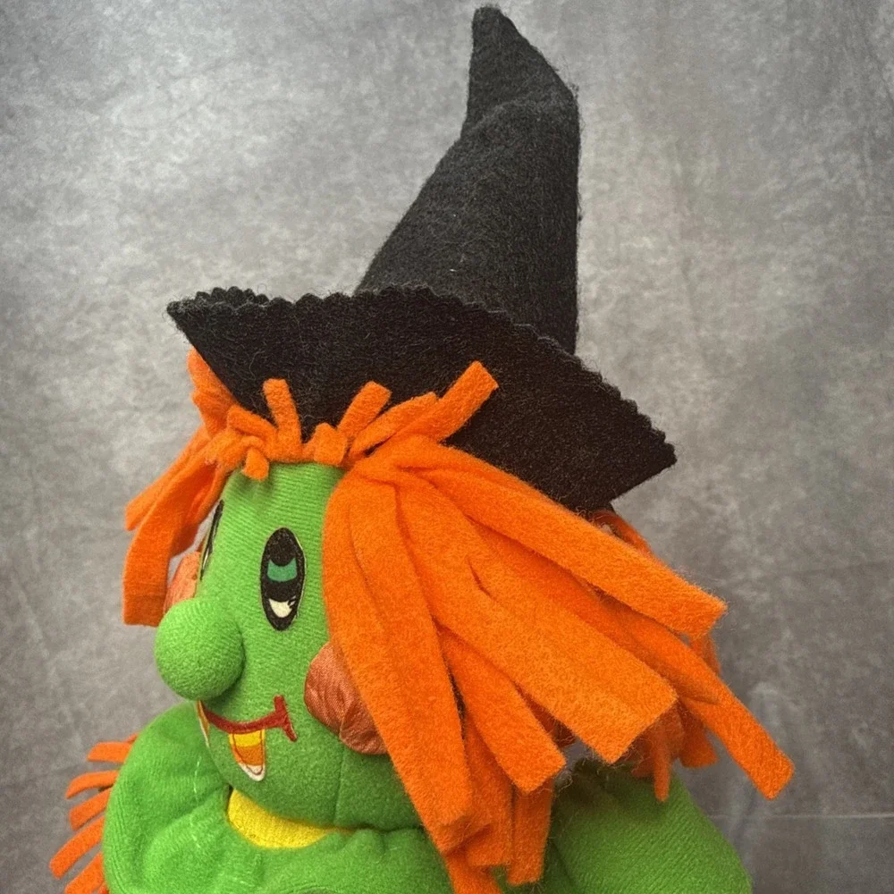 Vintage Scarecrow Plush 1993 Halloween Nylon International Silver 27" Fall Decor - Picture 10 of 14